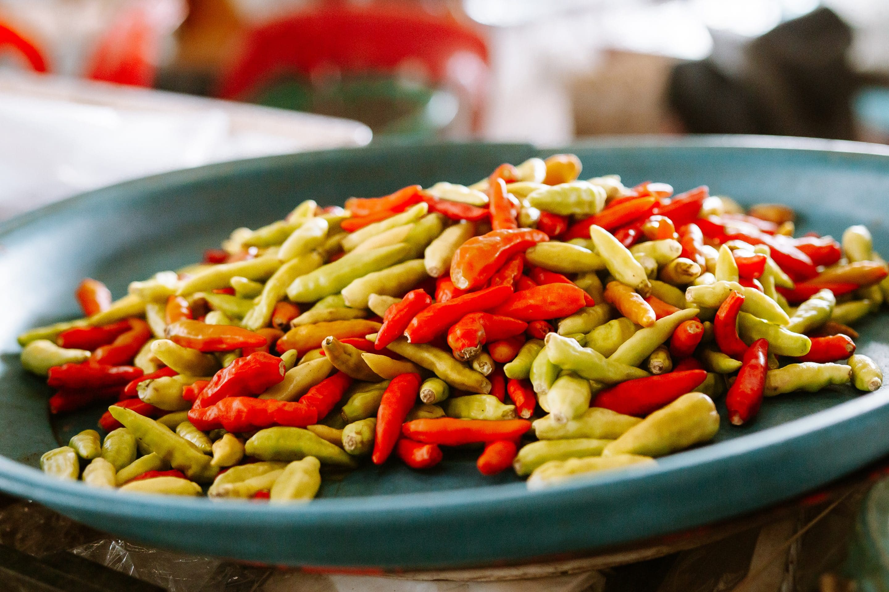 Thaise peper op Thaise markt