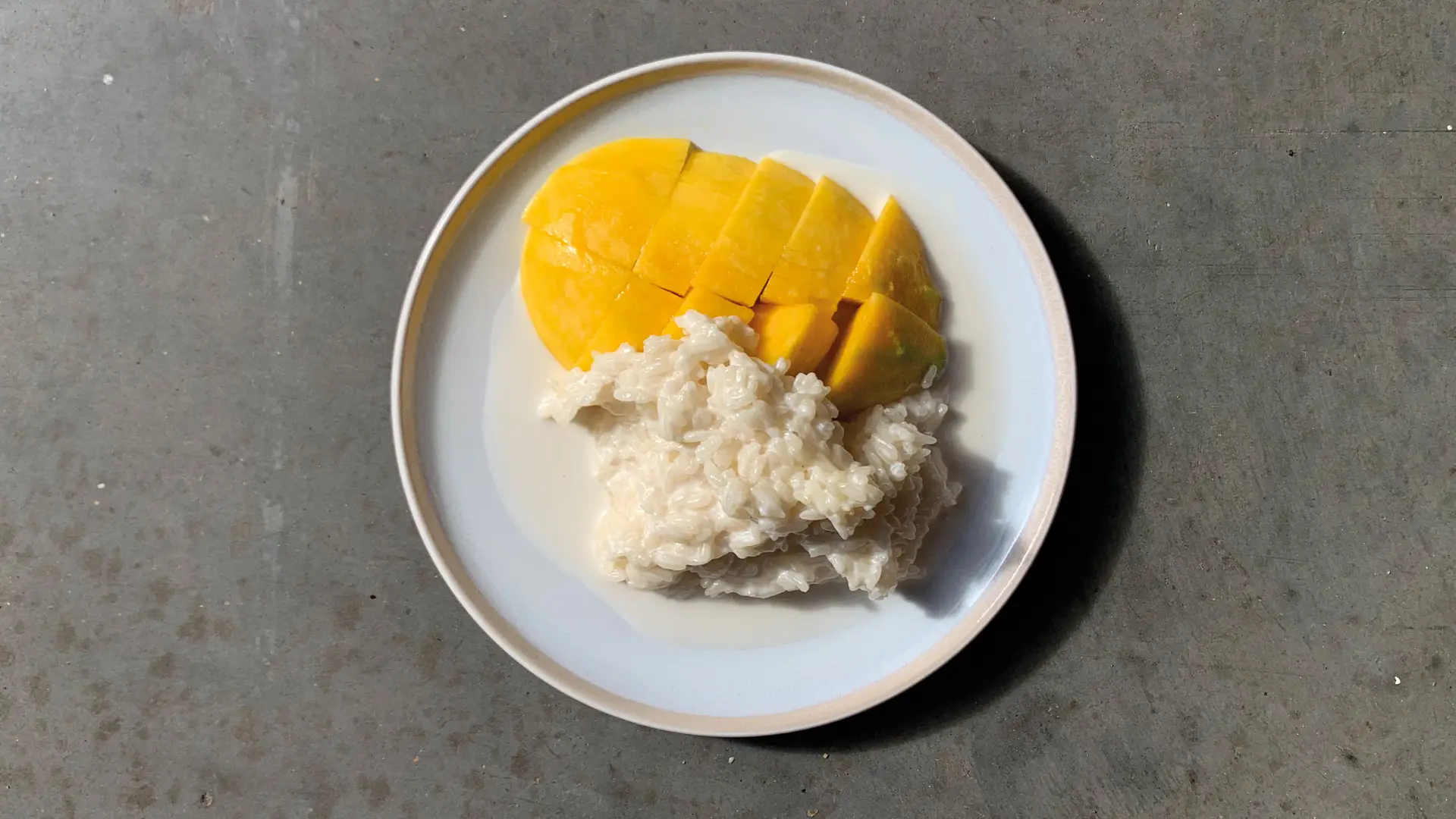 Mango Sticky Rice, mango met kleefrijst recept Thais Tafelen