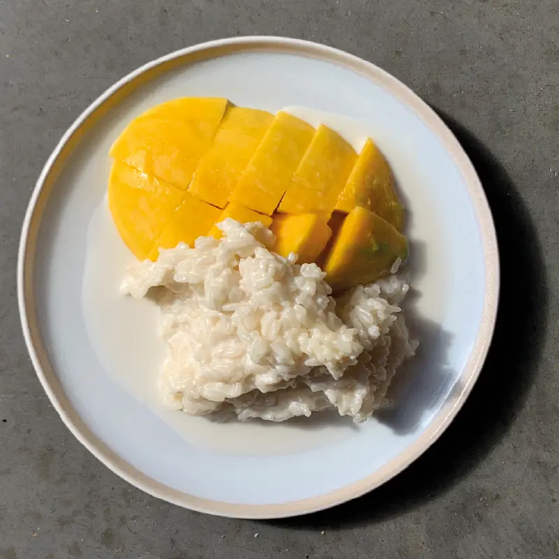 Mango Sticky rice mango met kleeftrijst