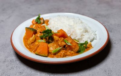 Gele Curry met Kip en Pompoen