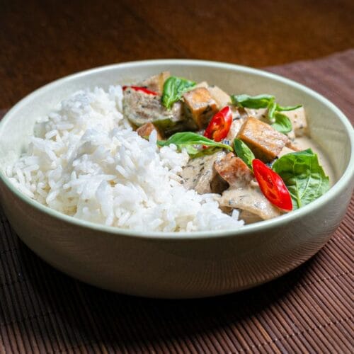 Thaise groene curry met tofu Thais Tafelen