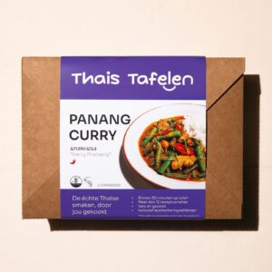 Kookbox panang curry van bovenaf
