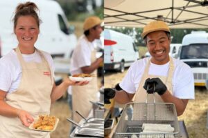 Mandy en Weeri van Thais Tafelen tijdens Bruiss Festival in Sneek met lekkere Thaise hapjes
